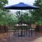 Flash Furniture Patio Set-35" Table-2 Chairs-Navy Umbrella-Base XU-DG-810060062-UB19BNV-GG - alternate 1